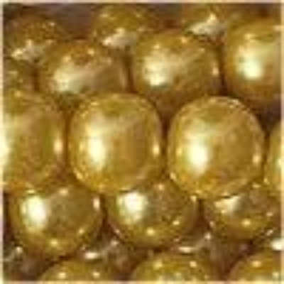 Glaswachsperlen, goldfarben, 10mm, 20 Stück