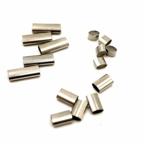 15 ovale Edelstahl-Hülsen in 3 exklusiven Designs für Schmuckfertigung 