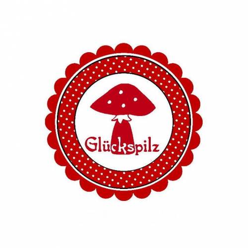 20 Aufkleber / Sticker MOTIV Glückspilz