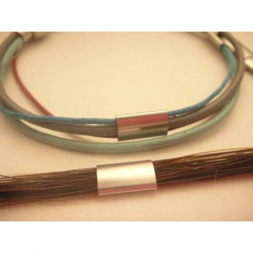 10 ovale Edelstahlhülsen exklusives Design 10x6mm