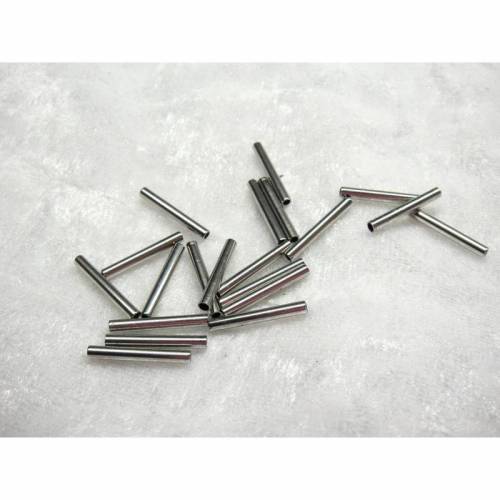 20 Edelstahl Hülsen für eleganten Schmuck 15x2mm