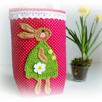 Häkelanleitung Applikation Hase - PDF Datei