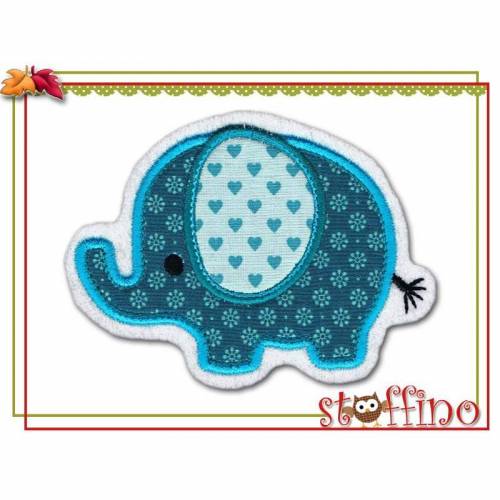 Applikation süßer Elefant 