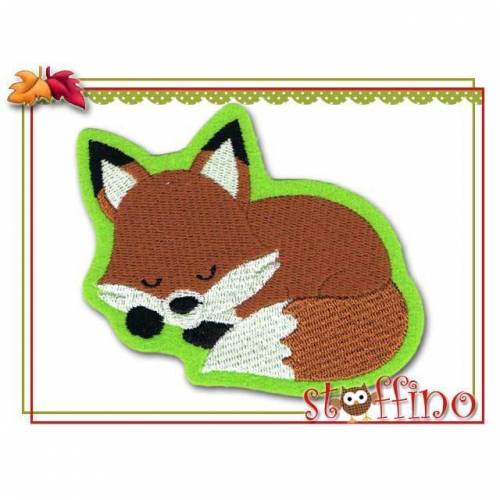Schlafender Fuchs Applikation  Aufnäher
