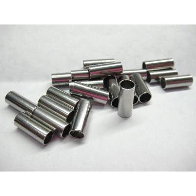 20 Edelstahl Hülsen 10x4 mm innen 3,2mm , für eleganten Schmuck für Schmuckfertigung