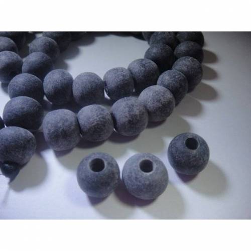 10 Großloch Perlen,Horn, 10-11mm, vom Wasserbüffel, Loch ca. 3,5mm, ideal für Lederbänder, Pferdehaarschmuck