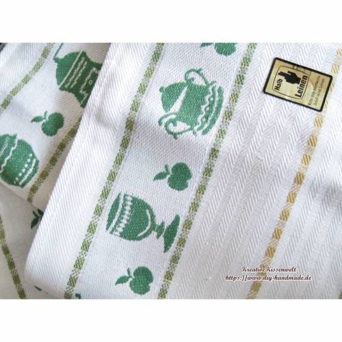 vintage Halbleinen Geschirrtuch, 50 x 70 cm, Elite Küchen Handtuch, neu&unbenutzt