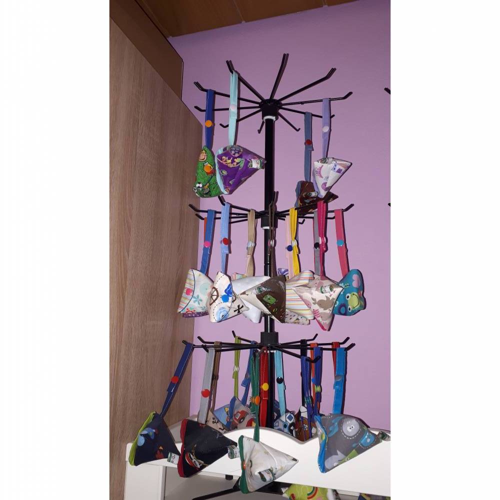 Schnullertasche mit Druckknopf, Pyramidentasche Bild 2