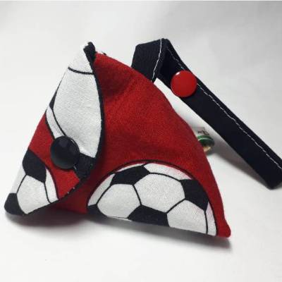 Schnullertasche mit Druckknopf, Pyramidentasche