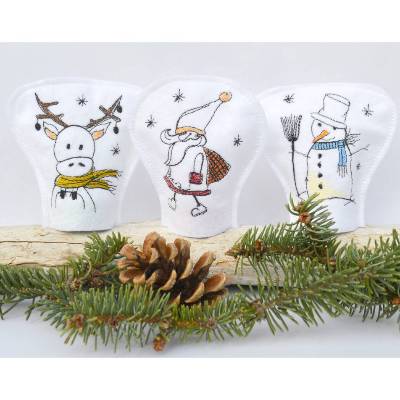 Stickdatei LED Cover Winter 1 Türchen