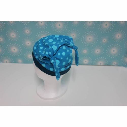 Knotenmütze KU 51-52 cm aus Jersey "Bubbles"