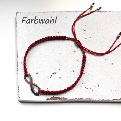 Infinity • Makramee Armband | Farbwahl | Armschmuck | Geschenke für Frauen | Freundin | Schwester | Mama