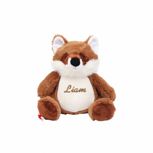 Fuchs Kuscheltier Stofftier mit Stickerei Plüschtier mit Name bestickt