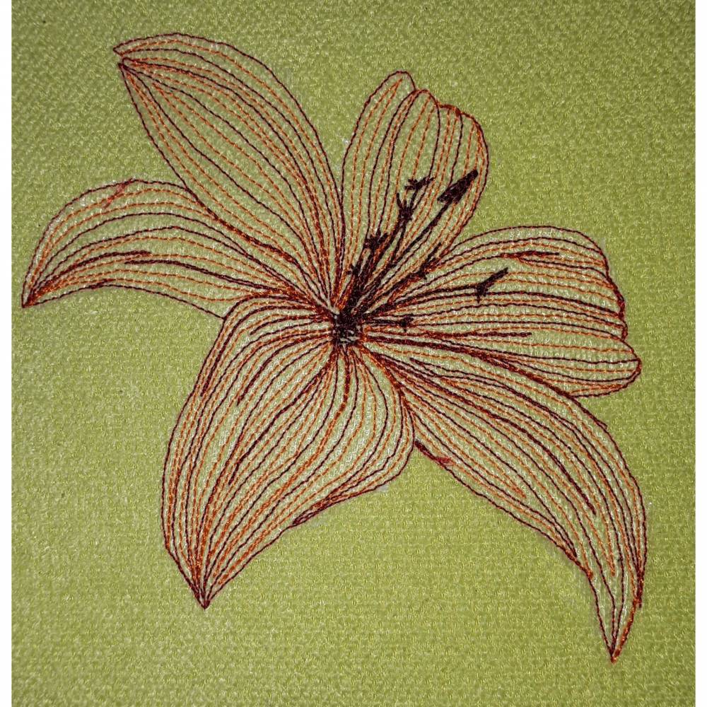Stickdatei Lilie Bild 3