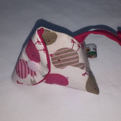 Schnullertasche mit Druckknopf, Pyramidentasche