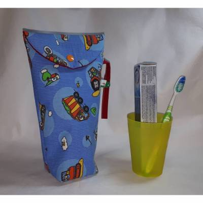 Zahnputztasche für Jungen, Zahnputzbeutel, Zahnpflegebeutel, Kosmetikbeutel