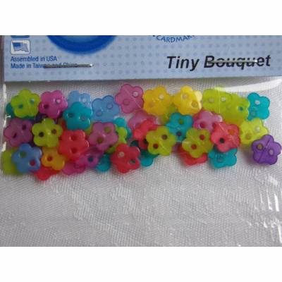 Dress it up Knöpfe     kleine Blumen     (1 Pck.)   Tiny Bouquet   Kinderknöpfe
