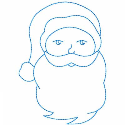 Stickdatei Nikolausgesichter im Triplestitch