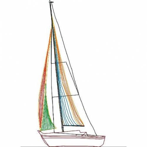 Stickdatei Yacht1