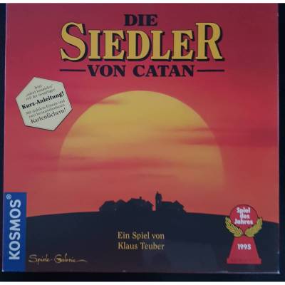 vintage, Brettspiel (Holzfiguren von 1995) Die Siedler von Catan, Basisspiel 