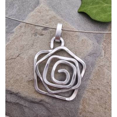 Anhänger Rose Silber
