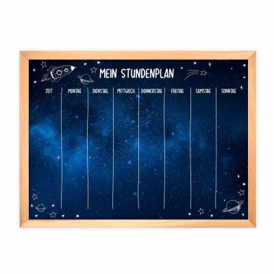 SP-011 magnetischer Stundenplan Weltall mit 90 Magneten Organizer Termine Planen Stundenliste