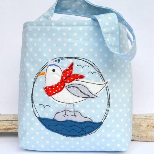 Stickdatei doodle Möwe Tür 15