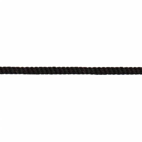Kordel 2mm schwarz Baumwolle