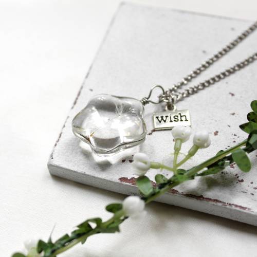 Pusteblume • Halskette silber | Naturschmuck | Geschenkidee Frau | Freundin | Schwester | Mama