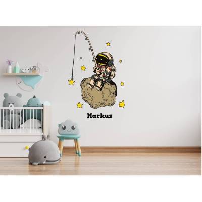 Wunderschönes Wandtattoo Sternenfang für das Kinderzimmer, Spielzimmer,konturgeschnitten in 6 Größen ab 35 cm B x 50 cm