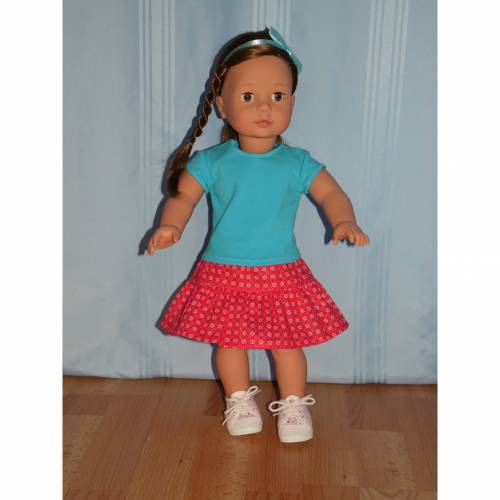 Top und Rock für 45-50 cm Puppen