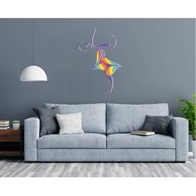 Top Wandtattoo Kiss konturgeschnitten in 5 Größen ab 30 cm B x 50 cm H