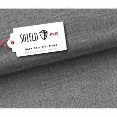 0,5m Albstoffe Shield Pro Dark Grey Uni Structure