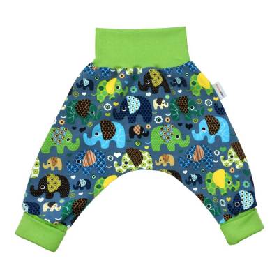 Baby Frühchen Jungen Pumphose "Glückliche Elefanten" Geschenk Geburt