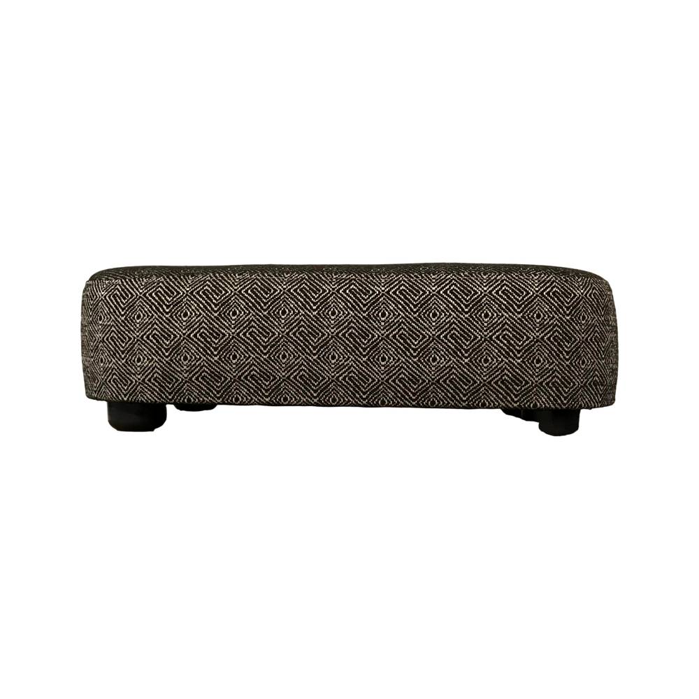 niedriges Fußbänkchen, Maße: 42x 27 cm, braun gemustert