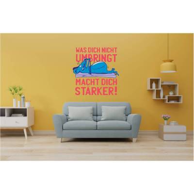 Top Wandtattoo Macht dich Stärker konturgeschnitten in 5 Größen ab 30 cm B x 50 cm H