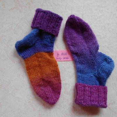 Baby-Söckchen, handgestrickte Socken, SchuhGr 20/21, 15 Monate, Kleidergr. 80/86