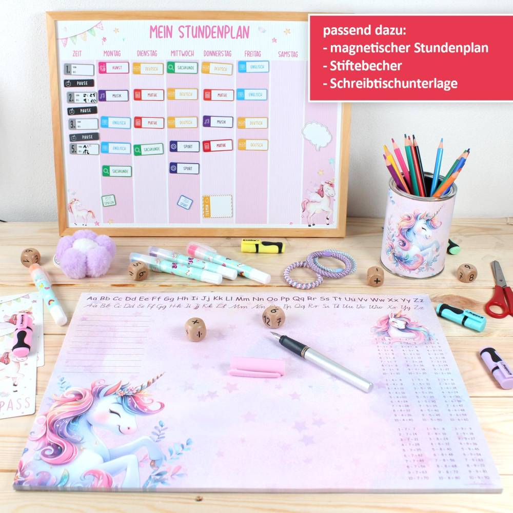 Einhorn Stundenplan abwischbar: Das perfekte Geschenk für Einhorn Stundenplan abwischbar: Das perfekte Geschenk für