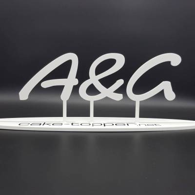 Buchstaben Hochzeitstorte Schrift 21