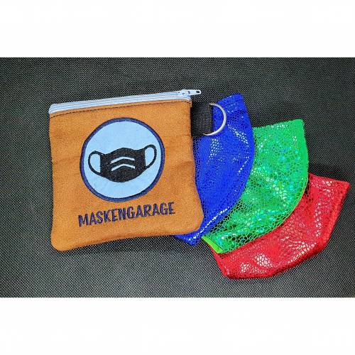 Maskengaragen blau