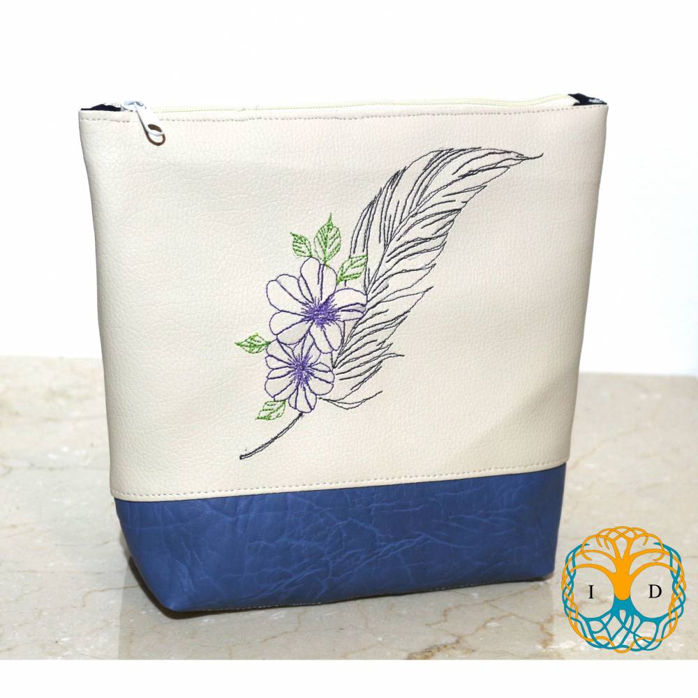 Feder mit Blume Bild 1