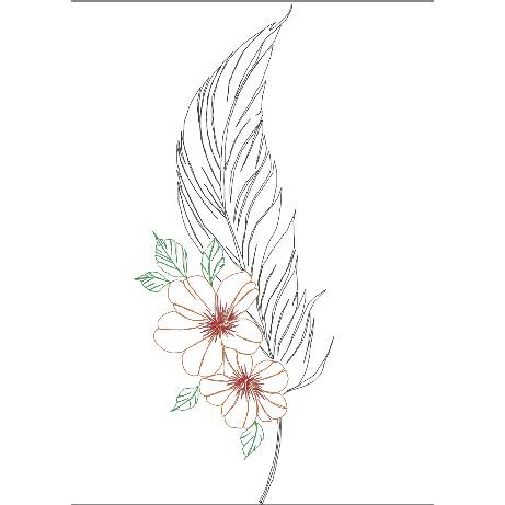 Feder mit Blume Bild 6