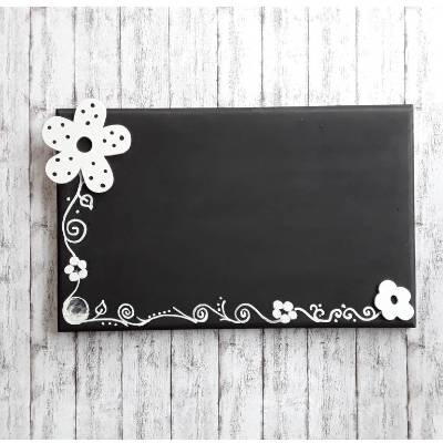 Türschilld, Haustürschild Blumen, personalisierbar