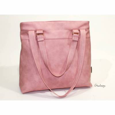 Handtasche „Frühlingsliebe“ aus Kunstleder, rose