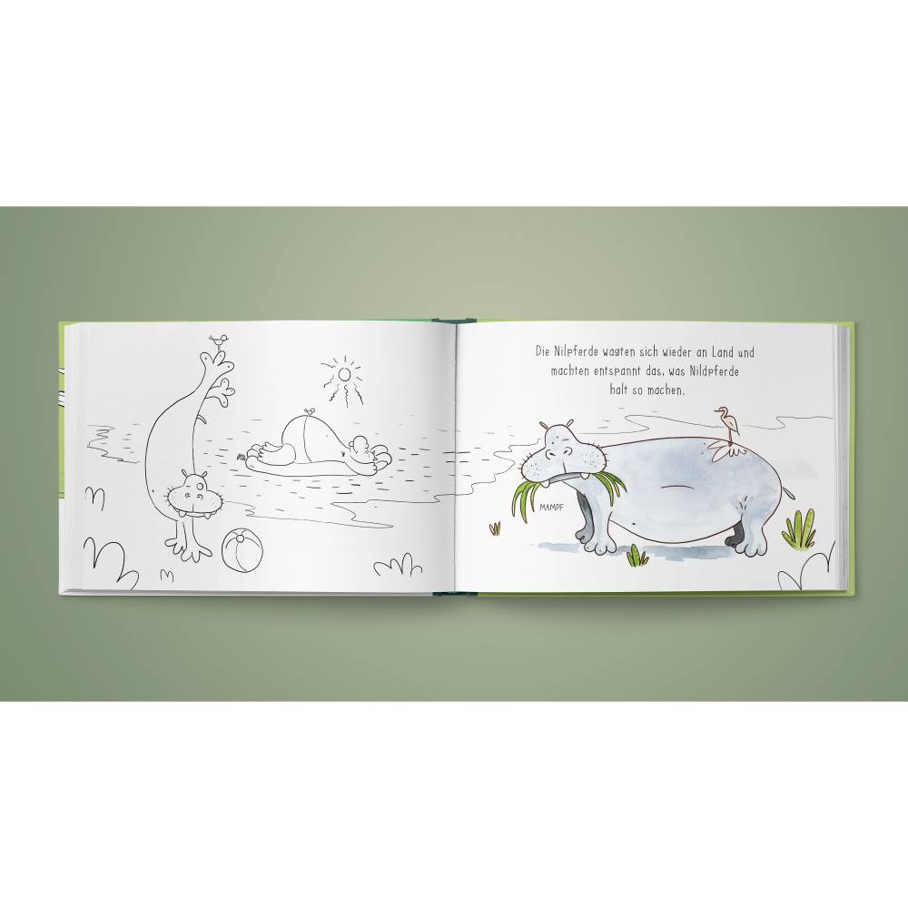 Bilderbuch und Malbuch *Ist ja der Brüller!* Eine lustige Geschichte zum Ansehen, Lesen, Mitmalen oder Kritzeln Bild 5