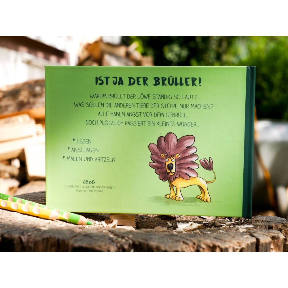 Bilderbuch und Malbuch *Ist ja der Brüller!* Eine lustige Geschichte zum Ansehen, Lesen, Mitmalen oder Kritzeln Bild 7