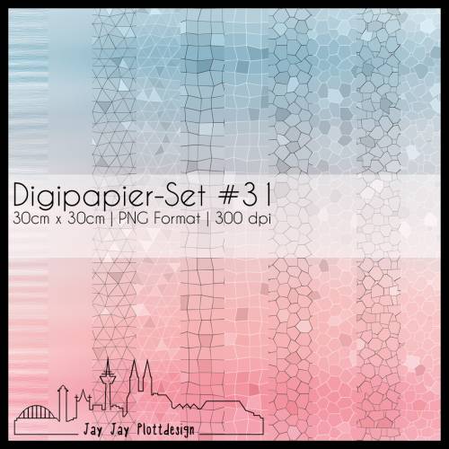 Digipapier Set #31 (blaugrau, lachs) zum ausdrucken, plotten, scrappen, basteln und mehr