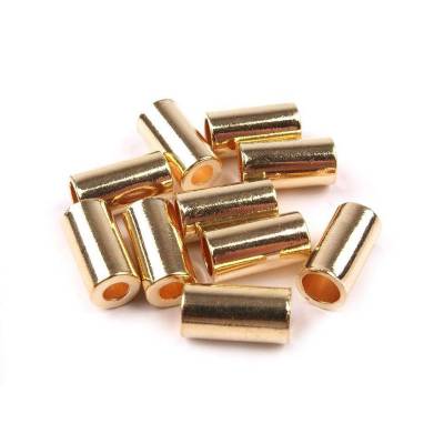 Endstück 2Stk. Goldfarben 3,5/5,5 mm Messing Metall