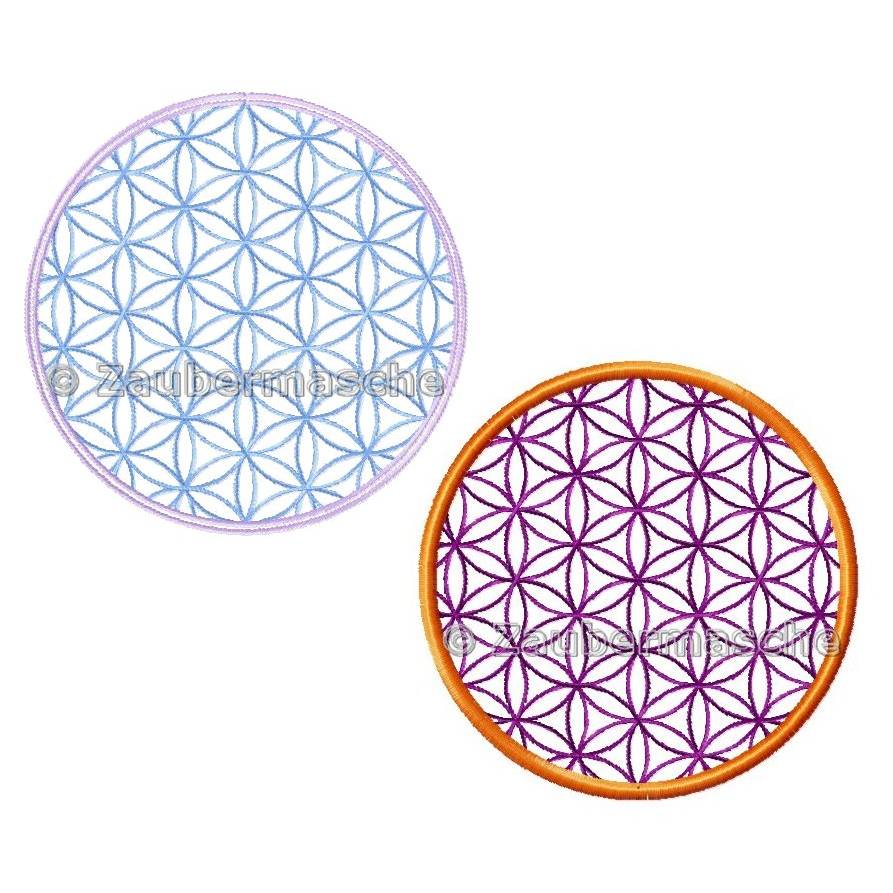 Blume des Lebens rund, Stickdateien für den 10x10-Rahmen Bild 1