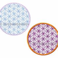 Blume des Lebens rund, Stickdateien für den 10x10-Rahmen